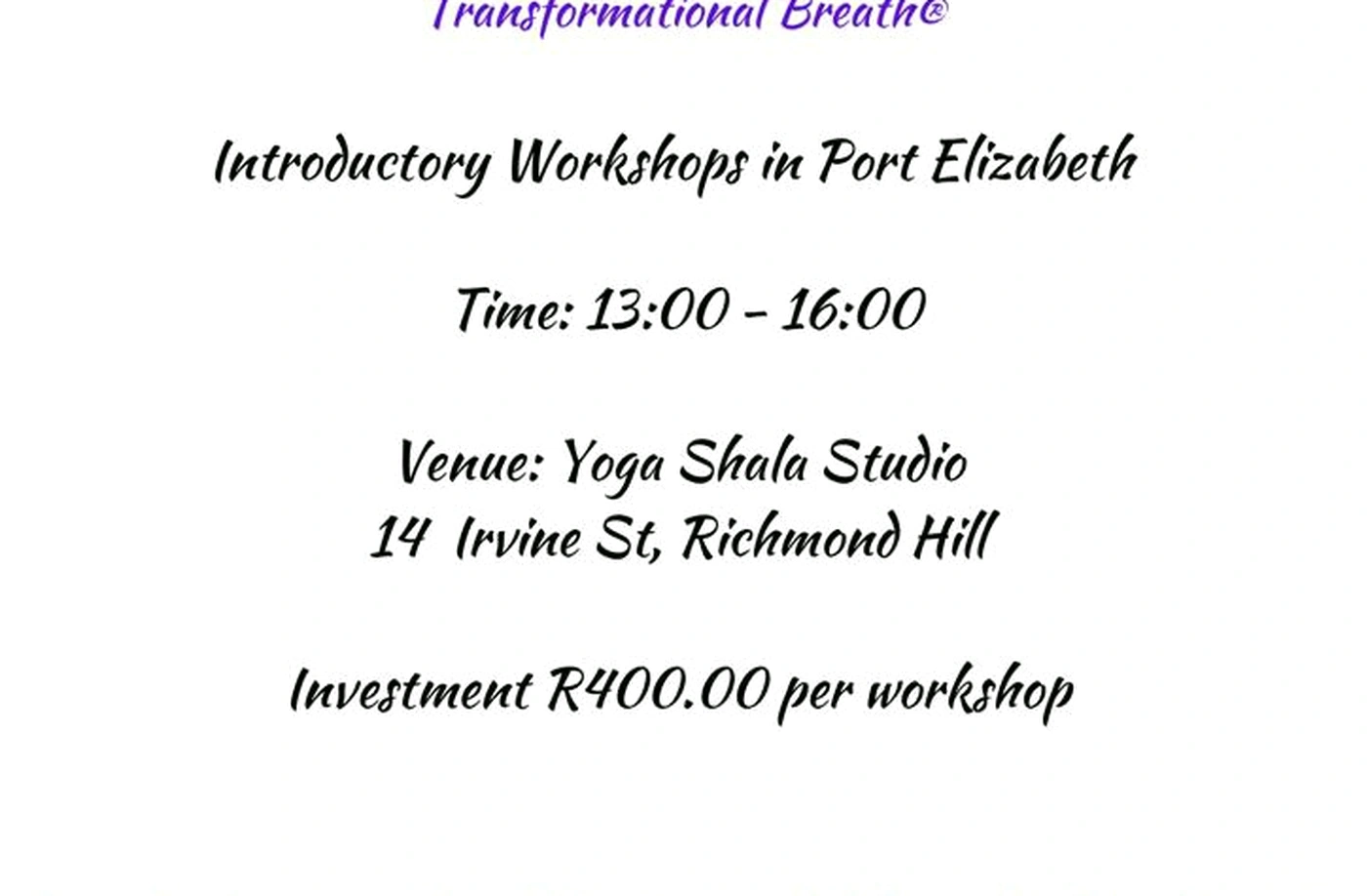Transformational thinking workshop session